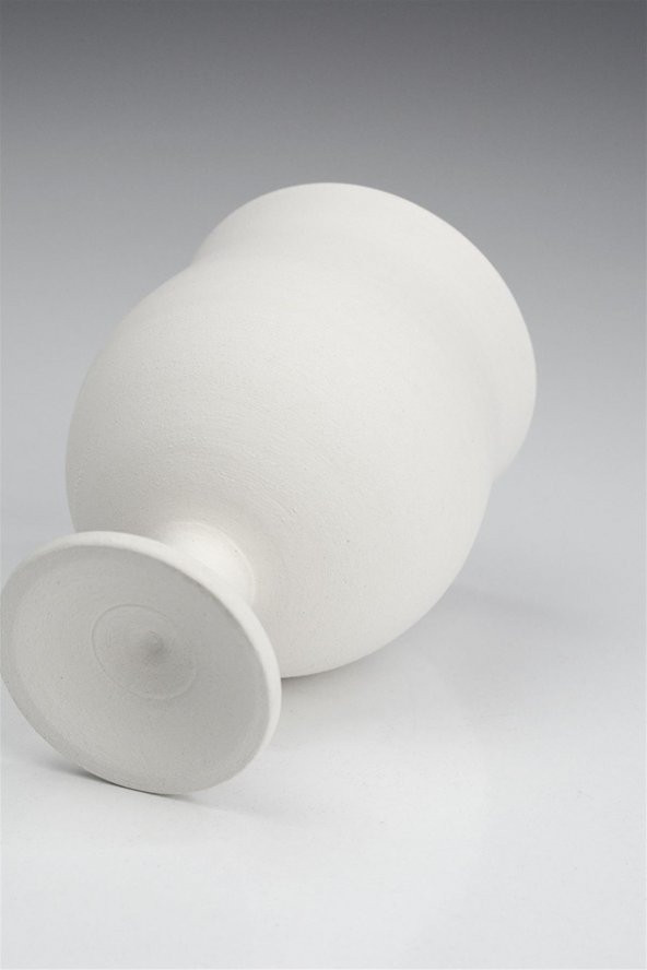 Klasik Kadeh - Seramik Bisküvi (Ham Ürün) | Boyanabilir Obje - Resim 3