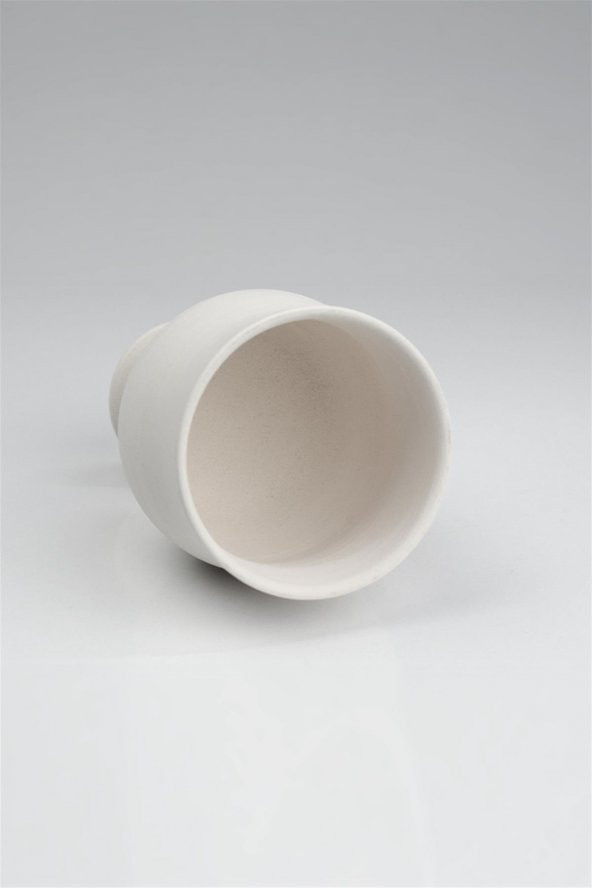 Klasik Kadeh - Seramik Bisküvi (Ham Ürün) | Boyanabilir Obje - Resim 4