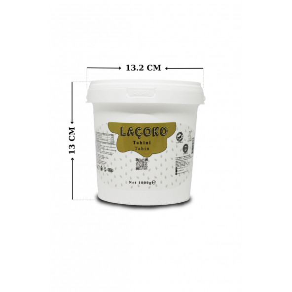 LAÇOKO 1KG  İsme  Kişiye Özel Kova Şekersiz, Katkısız, Vegan, Doğal Tahin (1 KG ) - 3