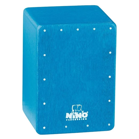 Nino NINO955B Mini Cajon Shaker (Mavi)