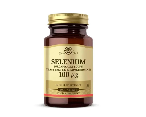 Solgar Selenium 100 Mcg Selenyum 100 Veg Tablet-SKT:06/2027