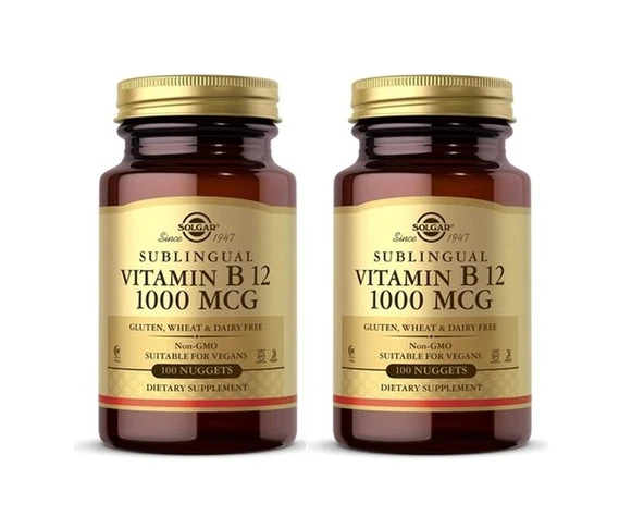 Solgar Vitamin B12 1000 Mcg 100 Dilaltı Tablet -2 ADET-SKT:04/2029 - 1