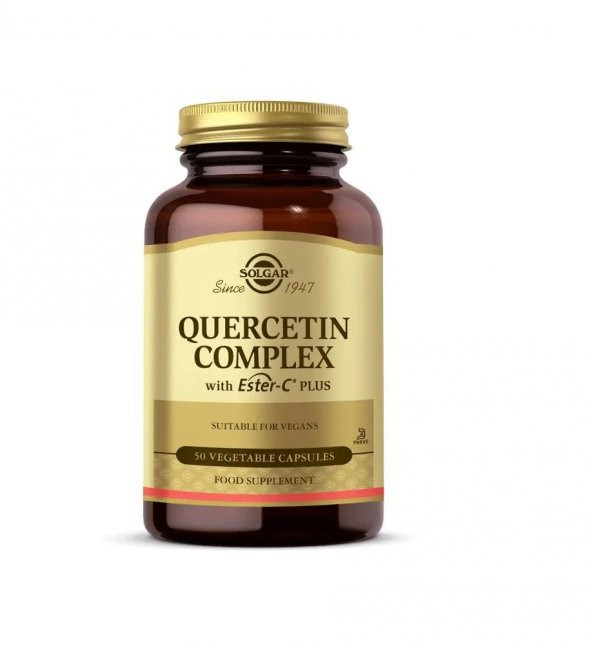 Solgar Quercetin Complex With Ester-C Plus 50 Veg Kapsül-SKT:01/2025 - 1