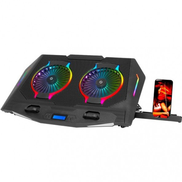 Frisby FNC-5250ST Gs2 Gaming Rgb 15-17" Notebook Soğutucu LCD Kontrol