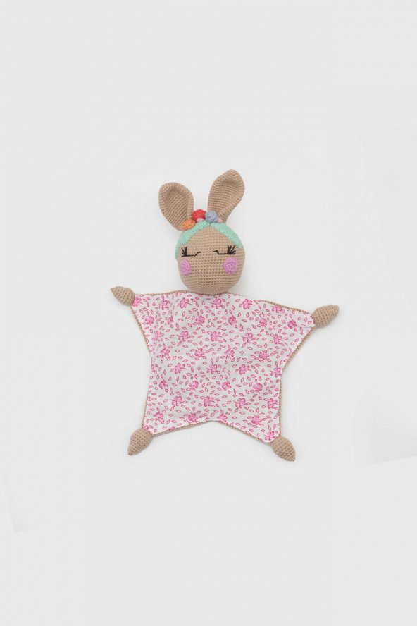 Tavşan Uyku Arkadaşı Kahverengi & Pembe - 3