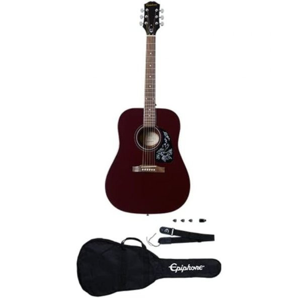 Epiphone Starling Akustik Gitar Başlangıç Paketi (Wine Red) ürün görseli