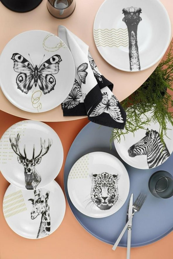 Kütahya Porselen Madagaskar 18 Parça Kahvaltı Ve İkram Takımı - 3