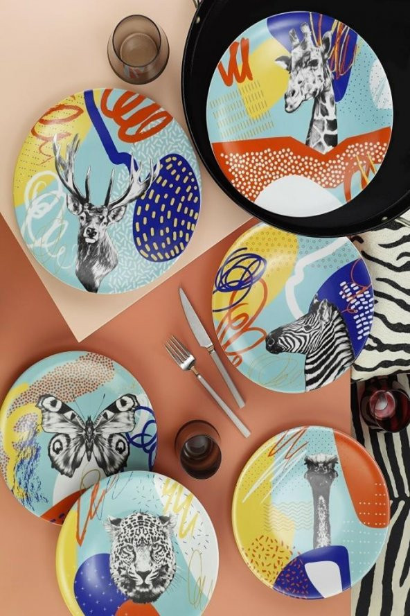 Kütahya Porselen Madagaskar 18 Parça Kahvaltı Ve İkram Takımı - 4