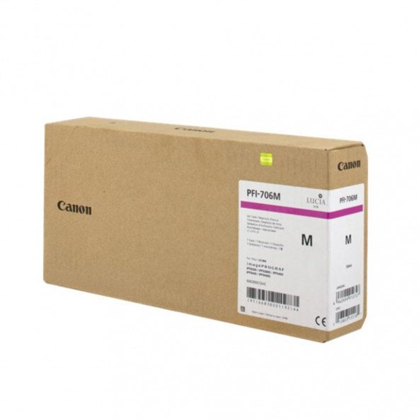 PlotterSarf Canon PFI-706 M (Magenta) Kırmızı Plotter Orijinal Mürekkep Kartuş 700 ml. (6683B001) ürün görseli