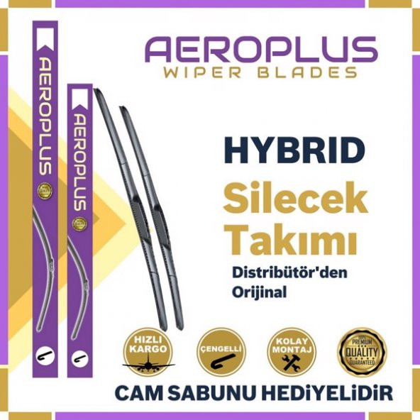 Aeroplus Mitsubishi Lancer Hybrid Silecek Takımı 2009-2013