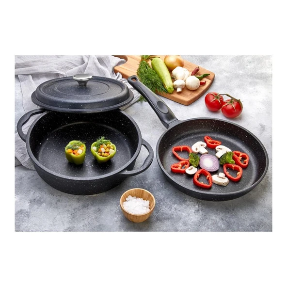 POLO CHEF FOCUS TENCERE TAVA SETİ 26 CM