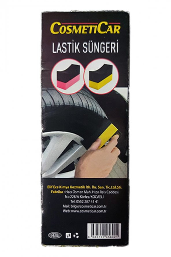 Cosmeticar Lastik Parlatma Süngeri (Lastik Parlatıcı Uygulama Süngeri Lastik Yanak Uyumlu) - 2