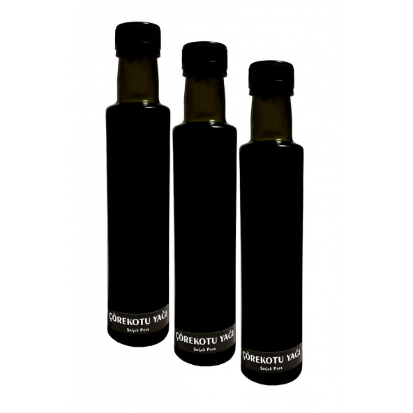 3 Adet Çörekotu Yağı 250ml x 3 Şişe Soğuk Press Taze Sıkım Saf Çörek Otu Yağı