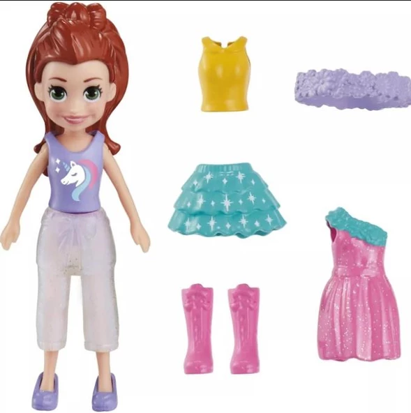 Polly Pocket Moda Aksesuarları -Kızıl HNF50 HKV82 Lisanslı Ürün ürün görseli 1