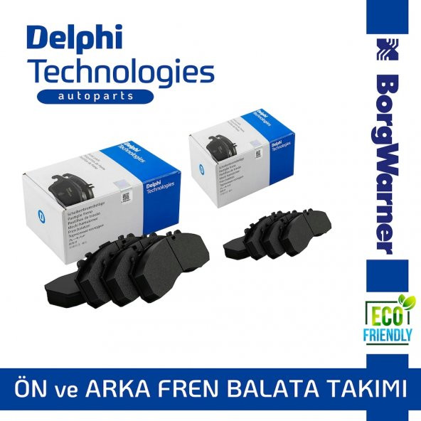 Seat Leon 2013-2020 Delphi Ön ve Arka Fren Balata Takımı