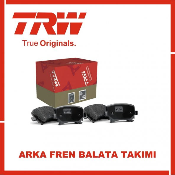Toyota Auris 1.33 2009-2012 TRW Arka Fren Balatası ürün görseli