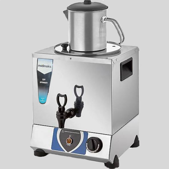 Midinoks Md.tt01 Elektrikli Tek Demlikli Kahveci Çay Ocağı Takımı - (Demlik Dahil) 8 Lt