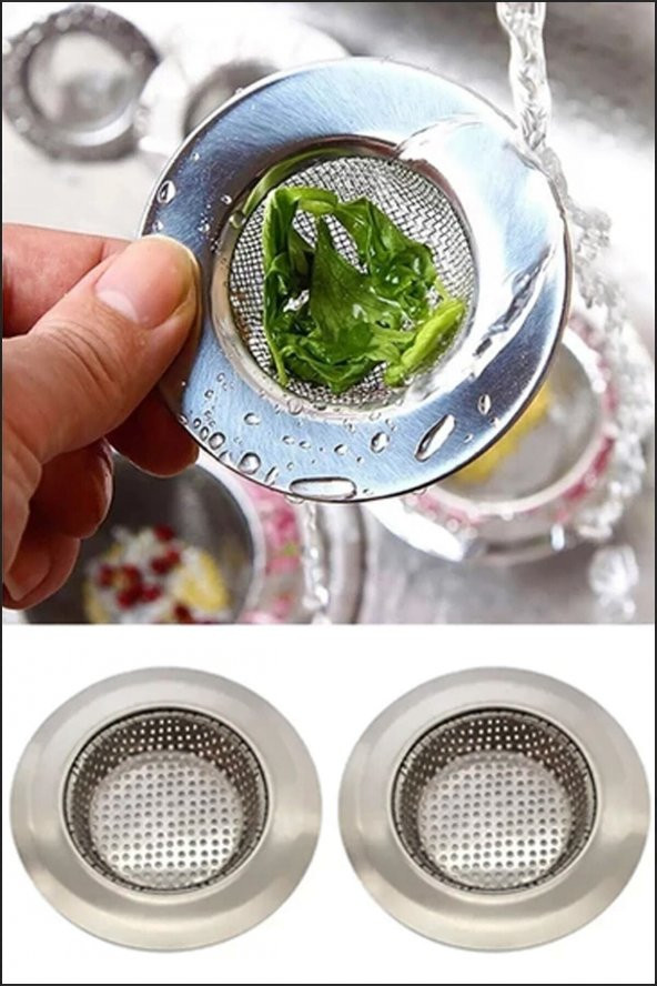 Paslanmaz Çelik Mutfak Lavabo Süzgeci Evye 7 Cm