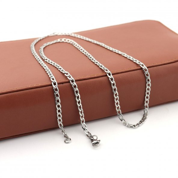 Pigado Paslanmaz Çelik Geçme Zincirli Unisex Kolye 65 cm - 2