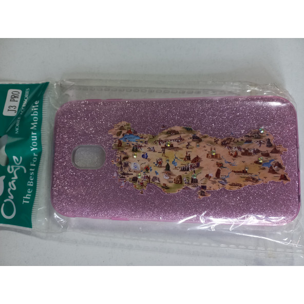 ASLANTİC SAMSUNG J3 PRO SİMLİ TAŞLI KILIF