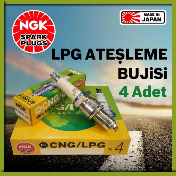 Mitsubishi Colt 1.3 GLi 12V 1992-1996 NGK LPG Buji 4 Adet JAPAN ürün görseli