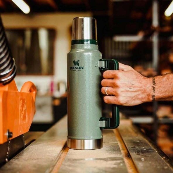 Stanley 10-08265-001 Klasik Vakumlu 1.4 Litre Çelik Termos - Yeşil - 7