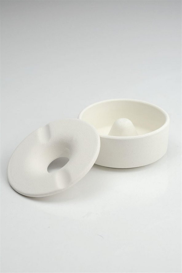 Küçük Küllük - Seramik Bisküvi (Ham Ürün) - Resim 3