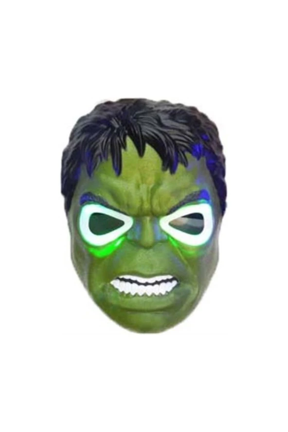 Yeşil Işıklı Hulk  Maskesi