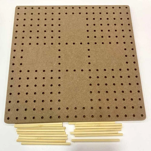 Ahşap Motifmatik Tahtası 30x30 Cm - Resim 2