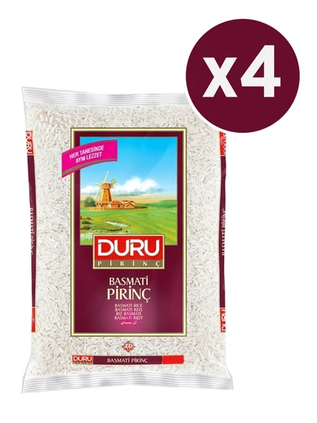 Duru Basmati Pirinç 1000 gr x 4 Adet