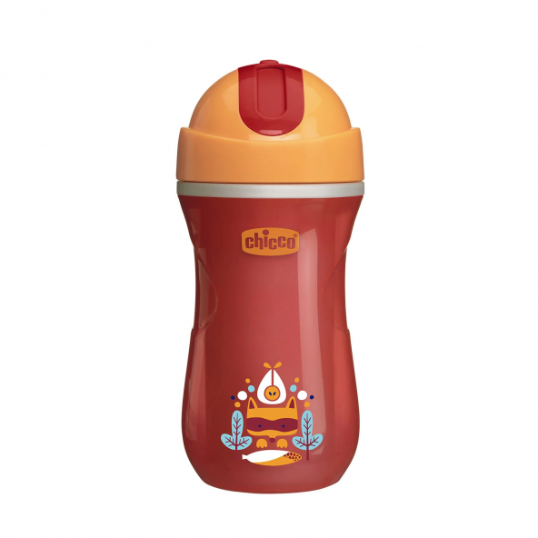 Chicco Isı Yalıtımlı Sport Bardak Pipetli Erkek 14+Ay Kırmızı