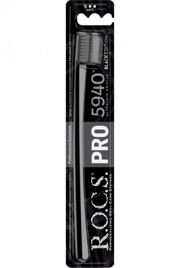 ROCS Pro5940 Yumuşak Diş Fırçası Siyah