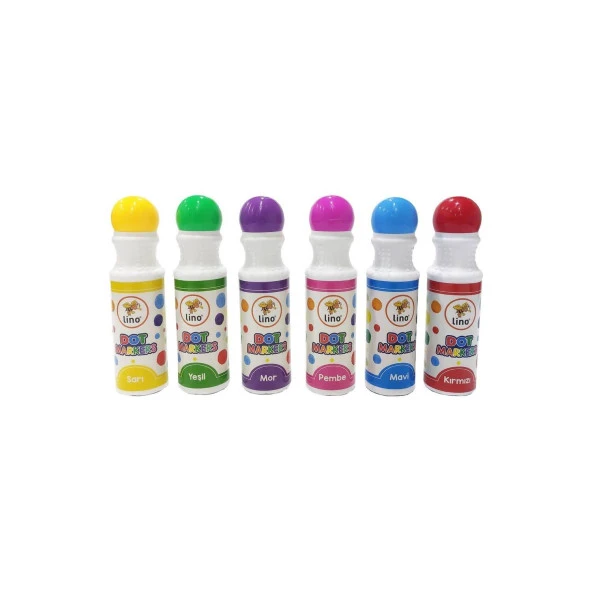 Lino Dot Markers 6 Lı Yıkanabilir Dot Markers - Resim 2