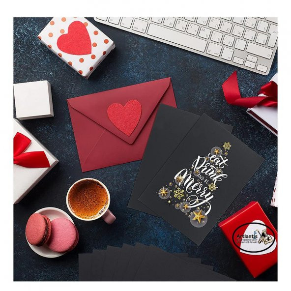 Siyah Fon Kartonu 50x70 cm 120 Gr 5 Adet 50*70 Fon Kartonu Hamurundan Boyama Orjinal Tam Siyah Renk - 5