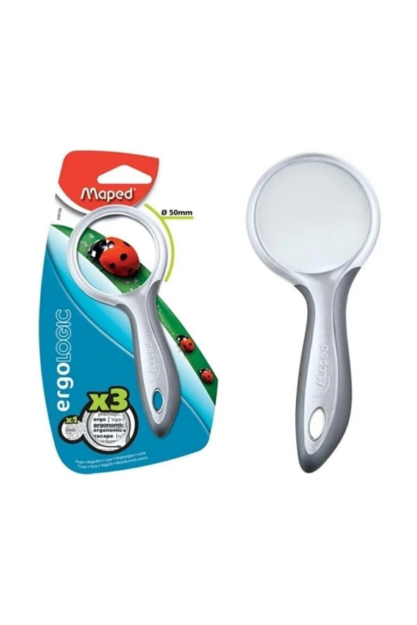 Maped Büyüteç Ergologic x3 50 MM Gri Büyüteç - 2