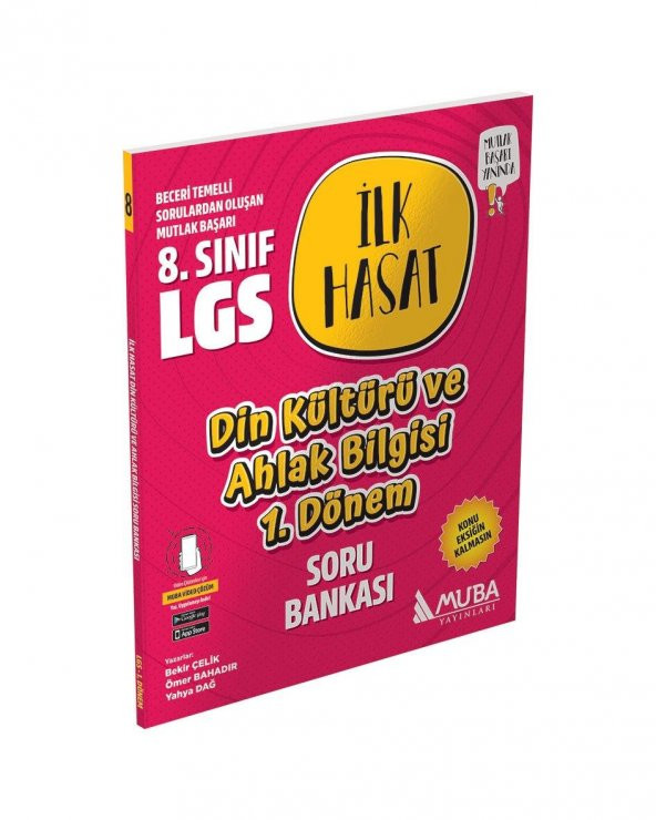 8. Sınıf LGS Din Kültürü ve Ahlak Bilgisi 1. Dönem İlk Hasat Soru Bankası Muba Yayınları