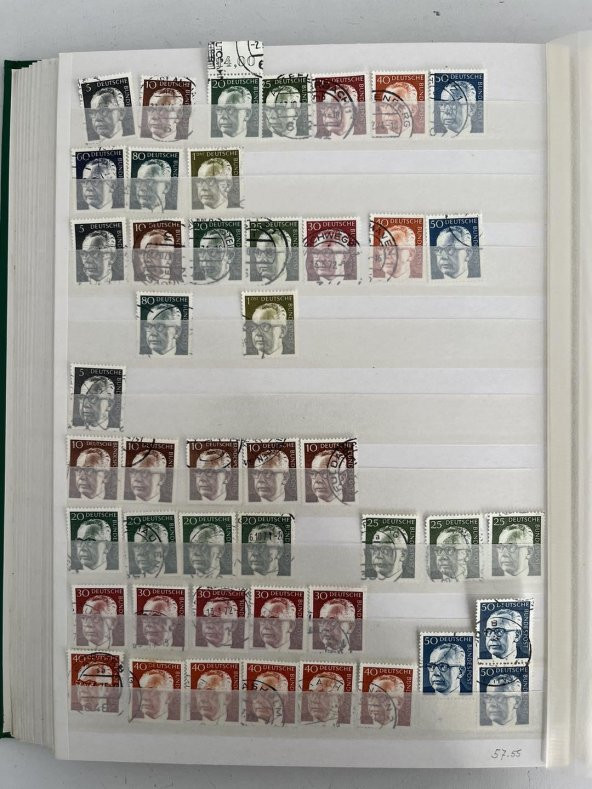 Almanya Pul Koleksiyonu Albümü 1680 Adet - Yabancı Pul A-025 - Resim 3
