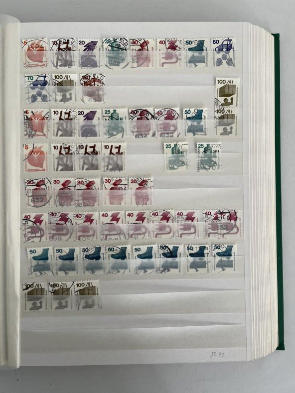 Almanya Pul Koleksiyonu Albümü 1680 Adet - Yabancı Pul A-025 - Resim 4