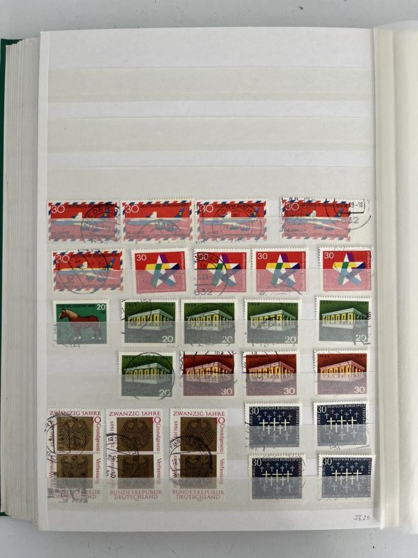 Almanya Pul Koleksiyonu Albümü 1680 Adet - Yabancı Pul A-025 - Resim 5
