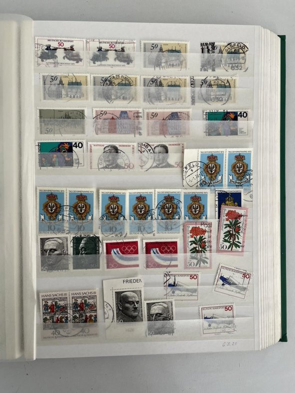 Almanya Pul Koleksiyonu Albümü 1680 Adet - Yabancı Pul A-025 - Resim 7