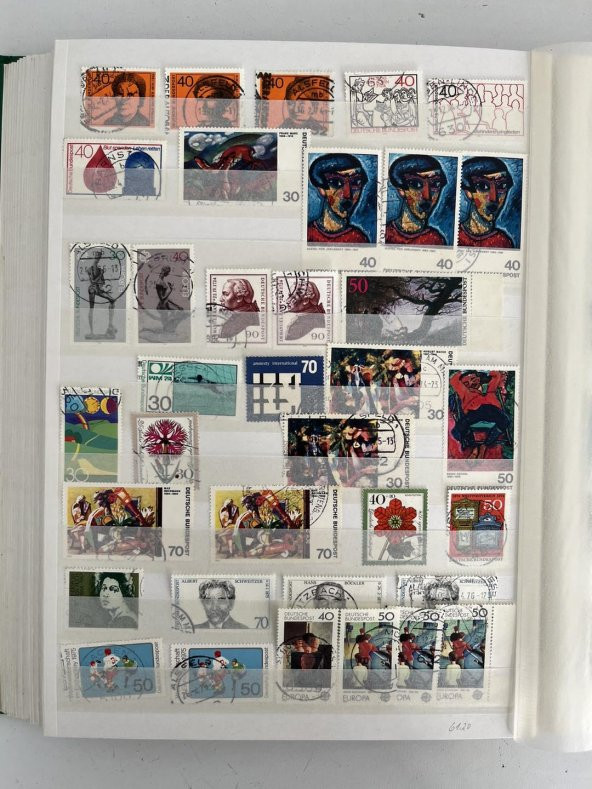 Almanya Pul Koleksiyonu Albümü 1680 Adet - Yabancı Pul A-025 - Resim 8