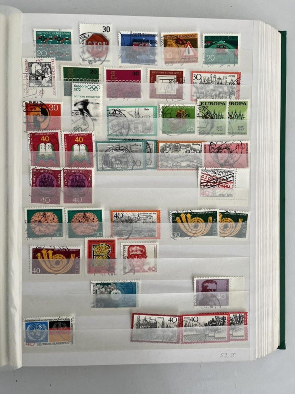Almanya Pul Koleksiyonu Albümü 1680 Adet - Yabancı Pul A-025 - Resim 9