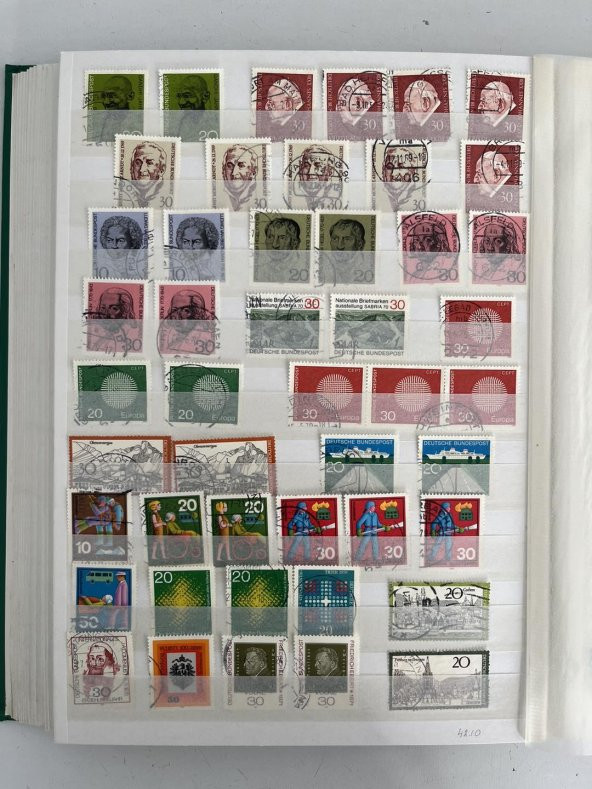 Almanya Pul Koleksiyonu Albümü 1680 Adet - Yabancı Pul A-025 - Resim 10
