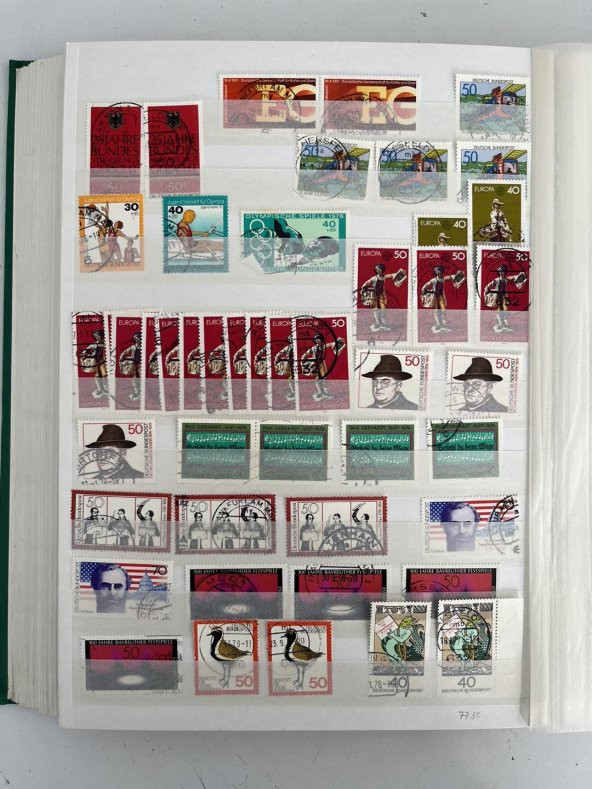 Almanya Pul Koleksiyonu Albümü 1680 Adet - Yabancı Pul A-025 - Resim 12