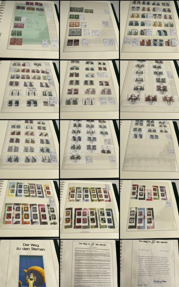 Almanya Pul Koleksiyonu Albümü 380 Adet - Yabancı Pul A-075 - Resim 2