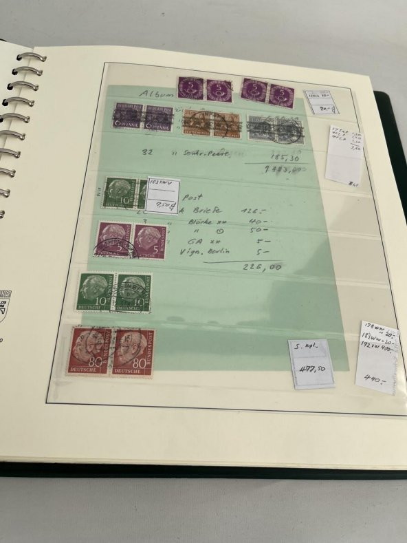 Almanya Pul Koleksiyonu Albümü 380 Adet - Yabancı Pul A-075 - Resim 4