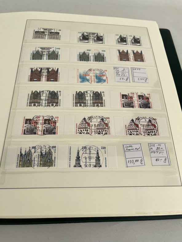 Almanya Pul Koleksiyonu Albümü 380 Adet - Yabancı Pul A-075 - Resim 7
