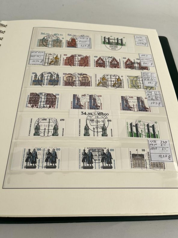 Almanya Pul Koleksiyonu Albümü 380 Adet - Yabancı Pul A-075 - Resim 8