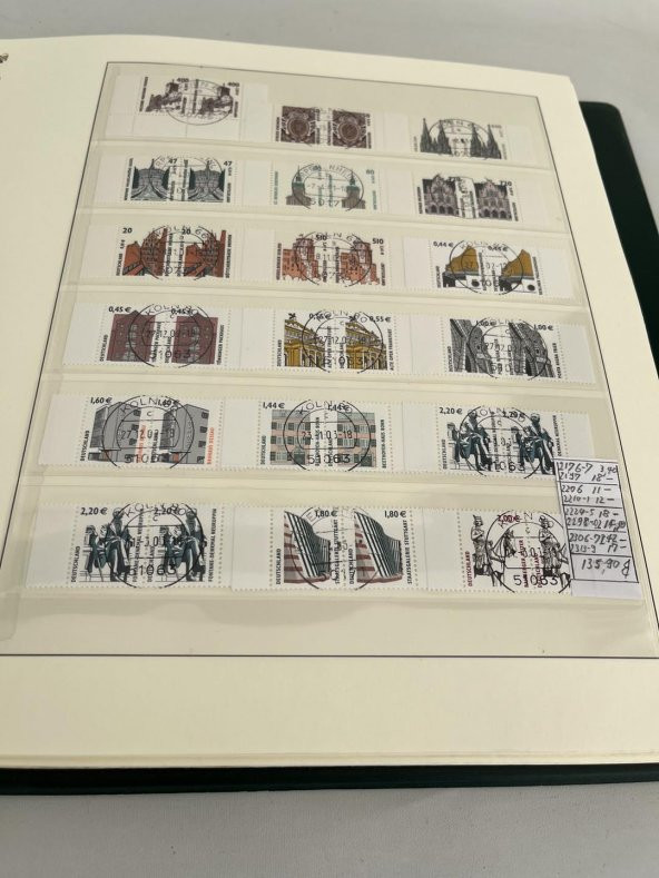 Almanya Pul Koleksiyonu Albümü 380 Adet - Yabancı Pul A-075 - Resim 10