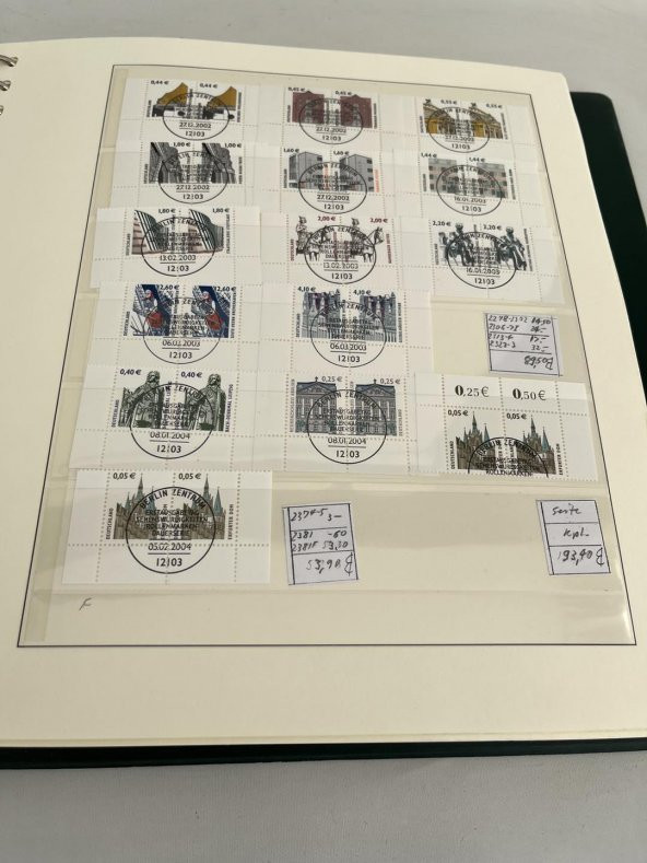 Almanya Pul Koleksiyonu Albümü 380 Adet - Yabancı Pul A-075 - Resim 11